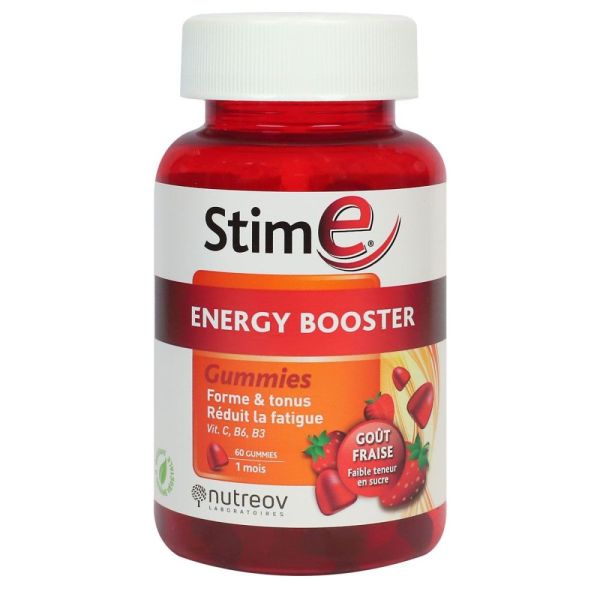 Nutreov - Stim e Energy Booster goût fraise - 60 gummies