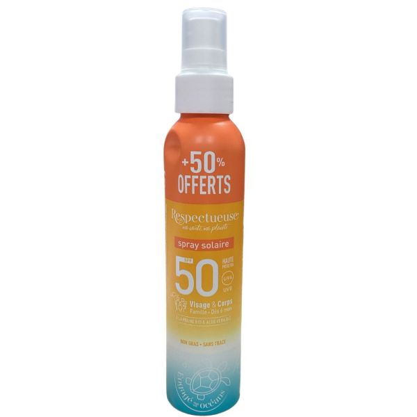 Respectueuse - Spray solaire SPF 50+ - 150mL