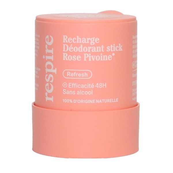 Respire - Recharge Déodorant stick Rose pivoine - 50g