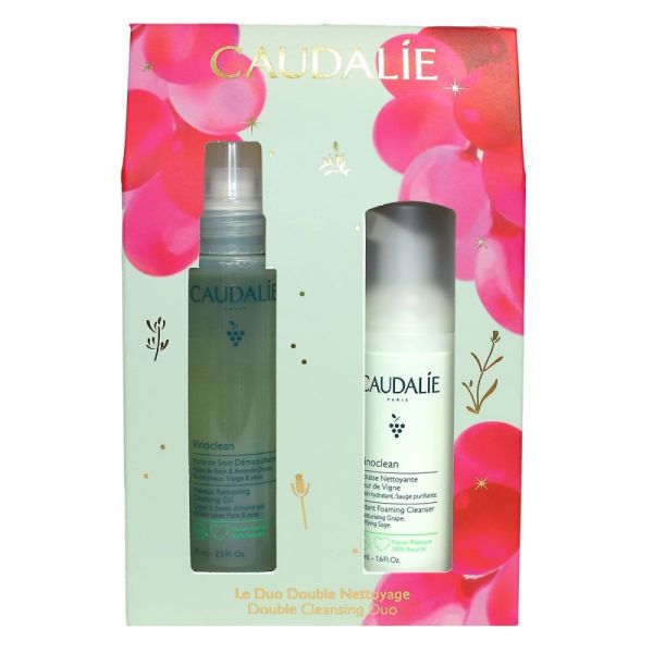Caudalie -Vinoclean - Coffret Le Duo Double Nettoyage