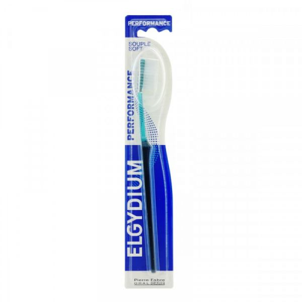 Elgydium - Brosse à dents Performance - Brosse souple