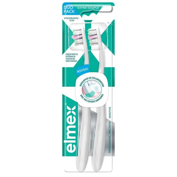 Elmex - Duo pack brosse à dents extra souple