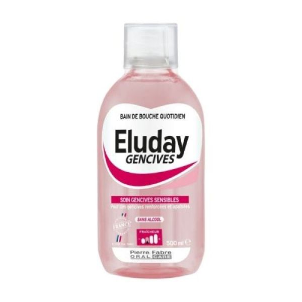 Eluday Gencives - Bain de bouche soin gencive sensibles - 500 ml