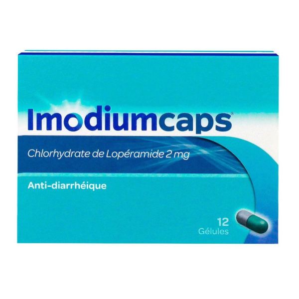Imodiumcaps anti-diarrhéique - 12 gélules