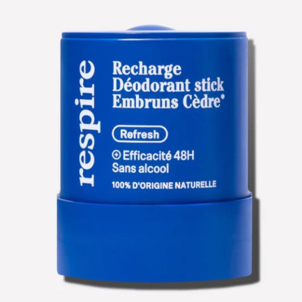 Respire - Recharge Déodorant Stick Embruns Cèdre 48 h - 50 g