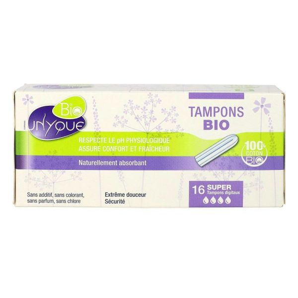 Unyque - Tampon Bio Super - 16 tampons