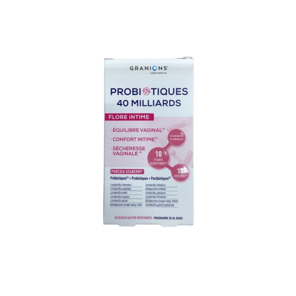 Granions - Probiotiques 40 milliards Flore intime - 40 gélules