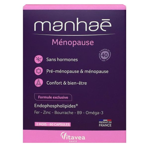 Manhaé -  Sans hormones pré-ménopause ménopause