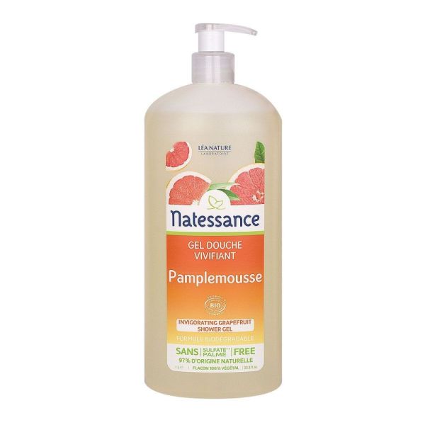 Natessance - Gel douche vivifiant pamplemousse - 1 L