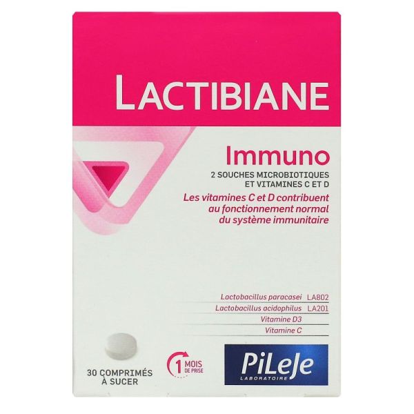 Pileje - Lactibiane Immuno - 30 comprimés à sucer