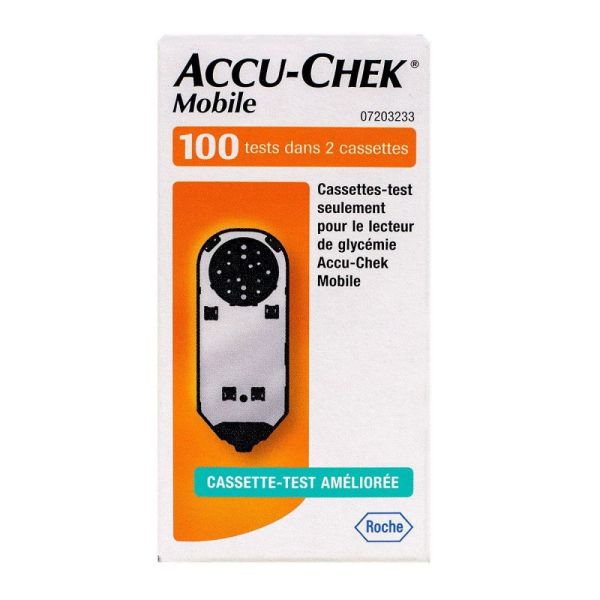 Roche - Accu-Chek mobile Cassette test pour la détermination de la Glycémie