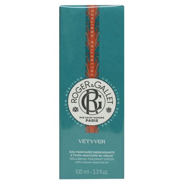 Roger & Gallet - Eau parfumée bienfaisante Vétyver - 100ml