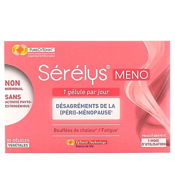 Serelys Pharma - Meno Désagréments de la (péri)-ménopause - 30 gélules