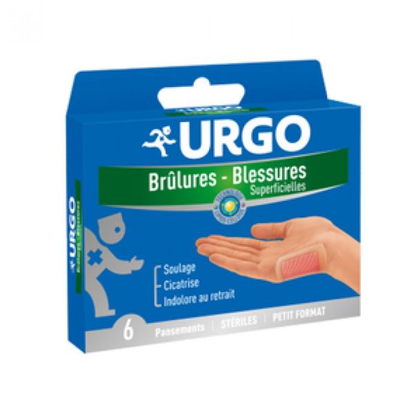 Urgo - Brûlures / blessures superficielles - 6 tulles