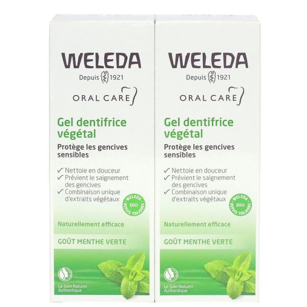 Weleda - Gel dentifrice végétal - 2 x 75 ml