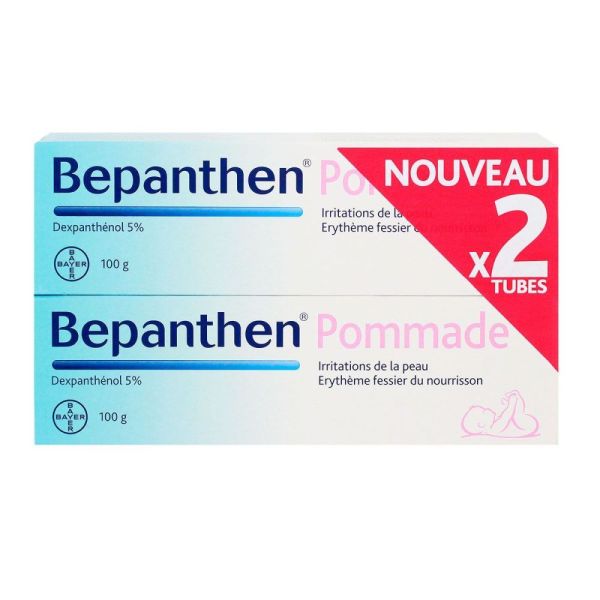Bepanthen pommade 5% - Irritations de la peau - 2 x 100 g