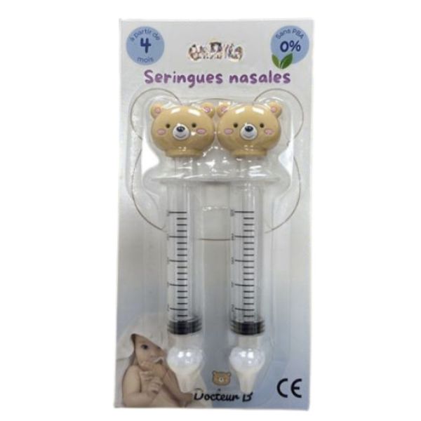 Docteur B - Seringues nasales Ourson - 2 seringues
