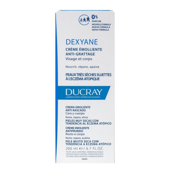Ducray - Dexyane crème émolliente anti-grattage - 200 ml