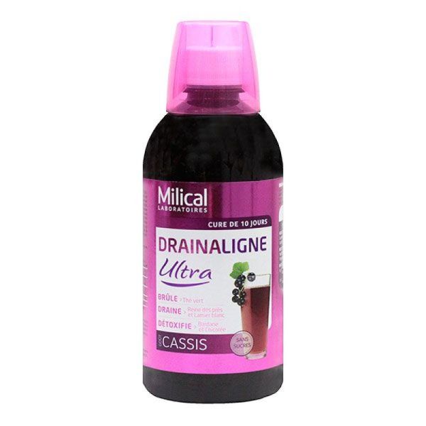 Milical - Draineur ultra gôut cassis - 500 ml