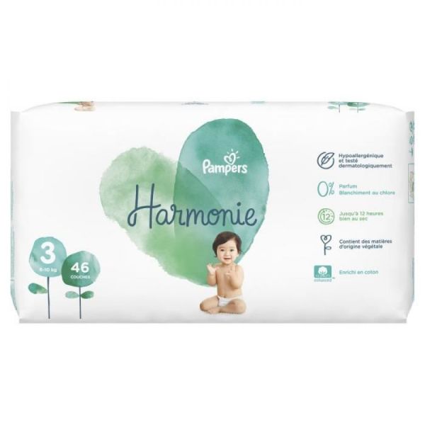 Pampers - Harmonie couches taille 3 - 6 à 10 kg