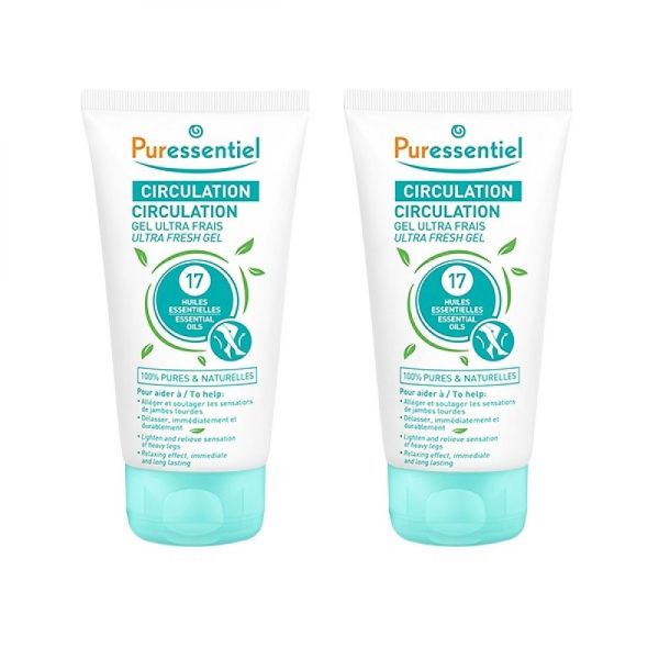 Puressentiel - Circulation gel ultra frais - lot de 2 x 125 ml