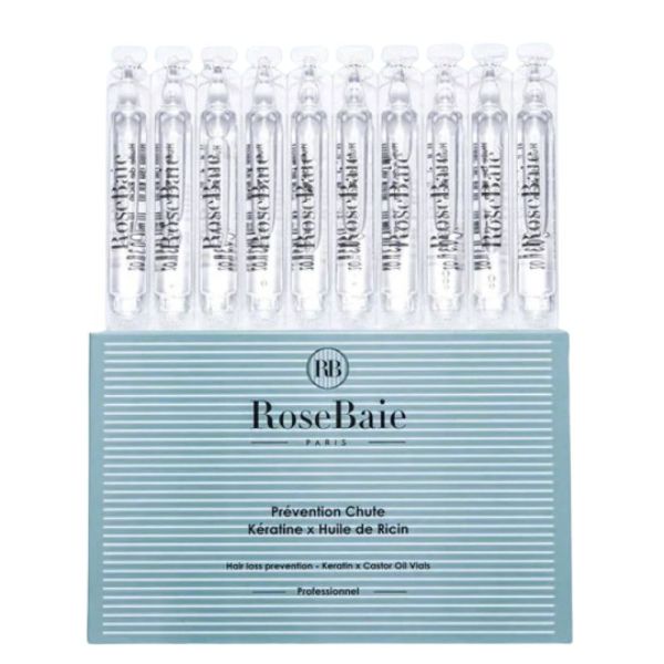 RoseBaie - Prévention chute Kératine x Huile de Ricin - 10x10ml