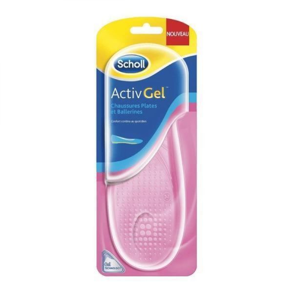 Scholl - ActivGel semelles chaussures plates et ballerines - 1 paire