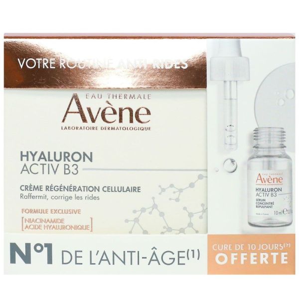 Avène - Hyaluron activ B3 Crème régénération cellulaire 50ml + Sérum concentré repulpant 10ml