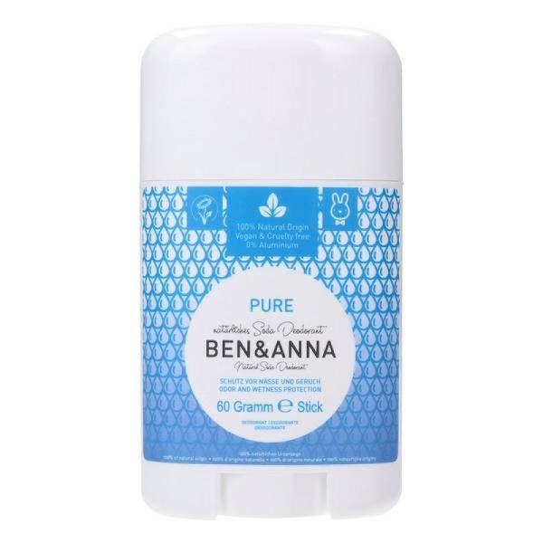 Ben & Anna - Déodorant stick Pure sans parfum - 60 g