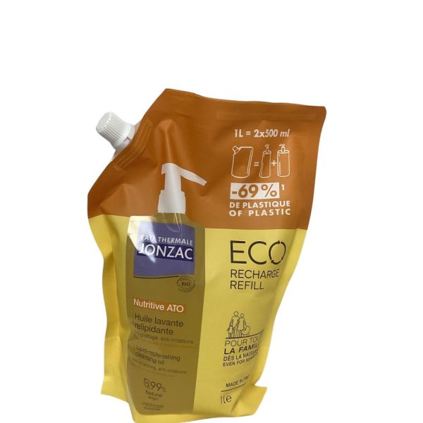 Eau thermale Jonzac - Huile lavante relipidante éco recharge- 1L