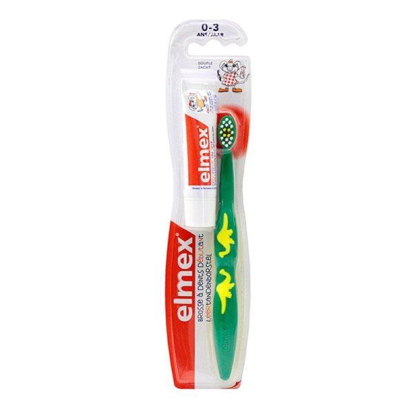 Elmex - Brosse à dents débutant 0-3 ans - 1 brosse à dents