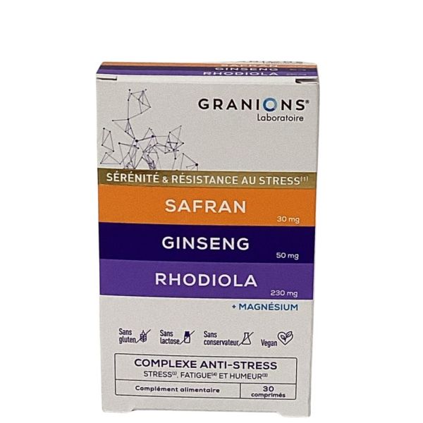 Granions - Anti-stress sérénité - 30 comprimés