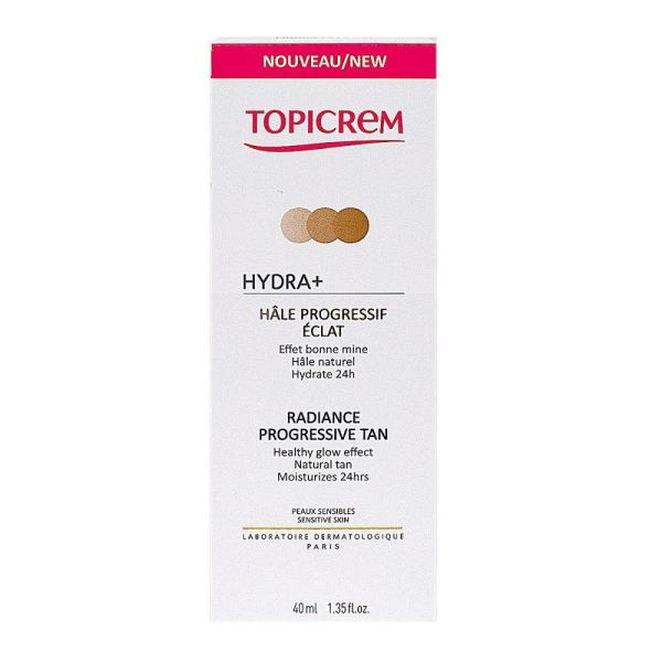 Topicrem - Hydra+ hâle progressif éclat 40ml