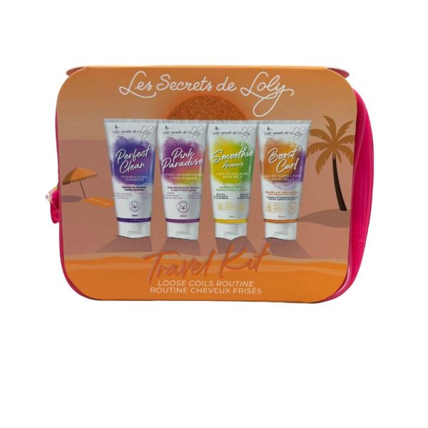 Les secrets de loly - Kit Voyage Routine cheveux frisés - 4 * 100mL
