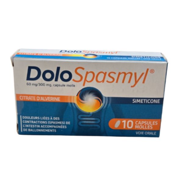 Mayoly - Dolospasmyl 60mg/300mg - 10 capsules