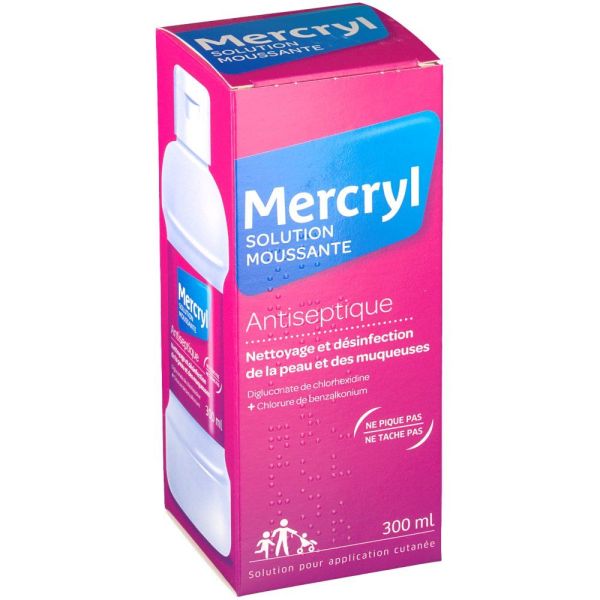 Mercryl - solution moussante antiseptique - 300 ml