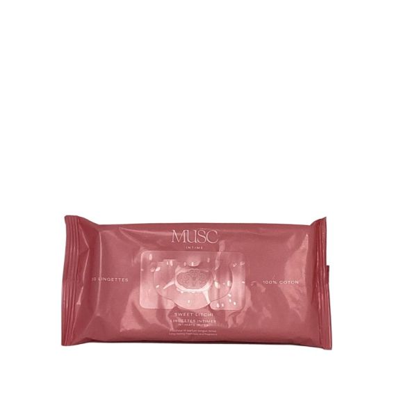 Musc Intime -  Lingettes Intimes Sweet Litchi - 30lingettes