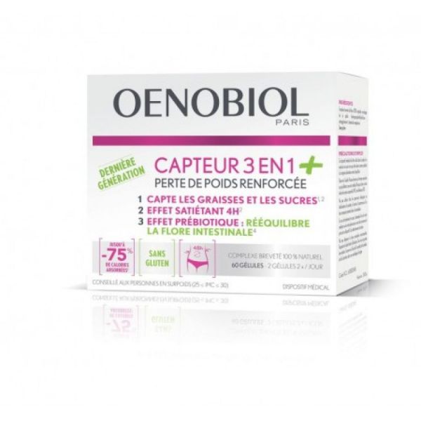 Oenobiol Perte De Poids Capteur 3 En 1 60 Gelules