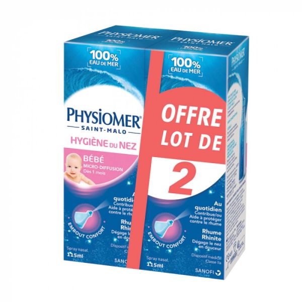 Physiomer bébé - Hygiène du nez - 115ml