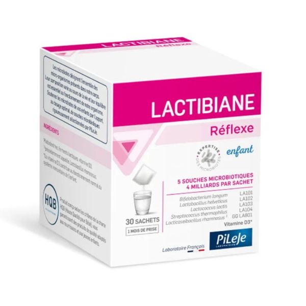 Pileje - Lactibiane réflexe enfant - 30 sachets