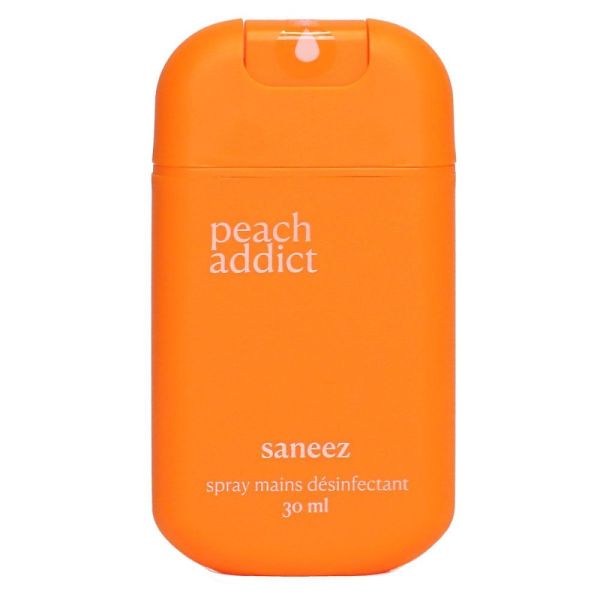Saneez - Spray Désinfectant Mains Pêche - 30ml