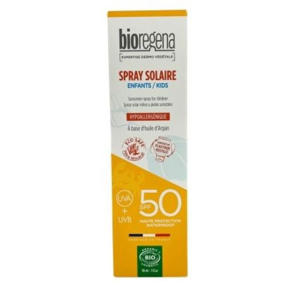 Bioregena - Spray solaire enfants haute tolérance SPF50 - 90ml