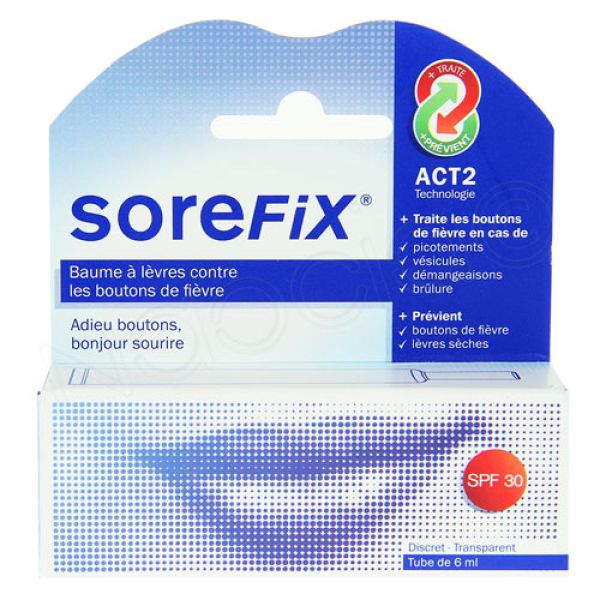 Procter et Gamble - SoreFix Baume à lèvre boutons de fièvre - Herpès  - 6 ml