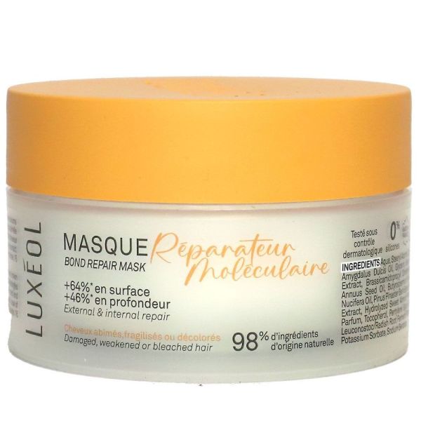 Nutravalia Luxéol - Réparateur moléculaire masque cheveux abimés - 200ml