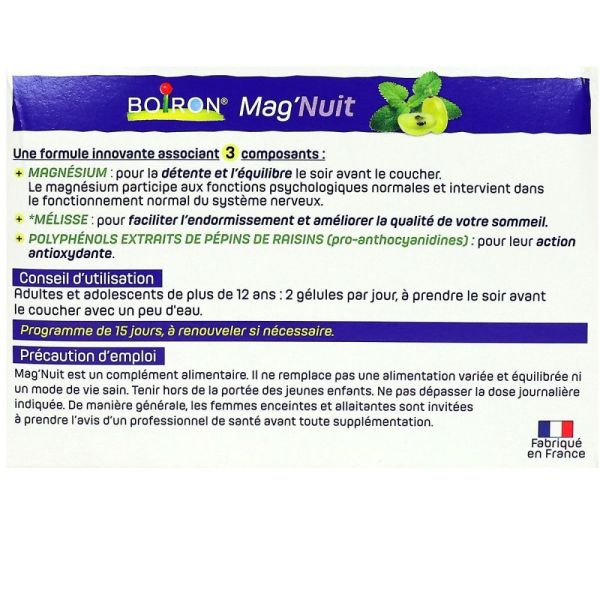 Boiron - Mag'Nuit - 30 Gélules
