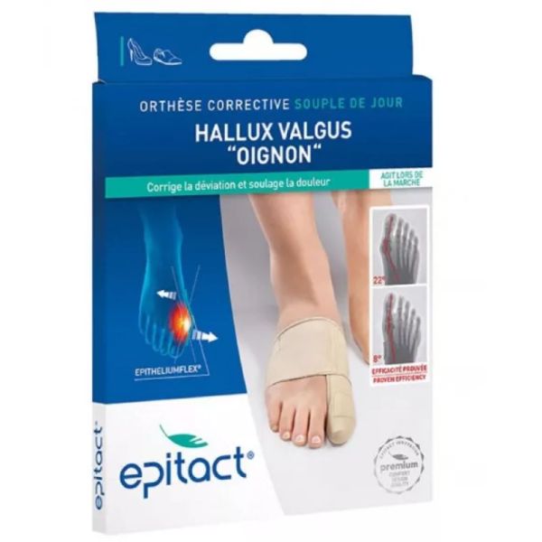 Epitact - Orthèse corrective de jour Hallux valgus (oignons) - 1 unité