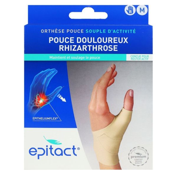 Epitact - Orthèse souple de jour Pouce douloureux Rhizarthrose