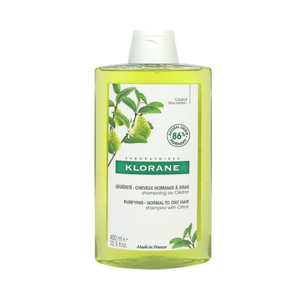 Klorane - Shampoing cheveux normaux à gras - 400 mL