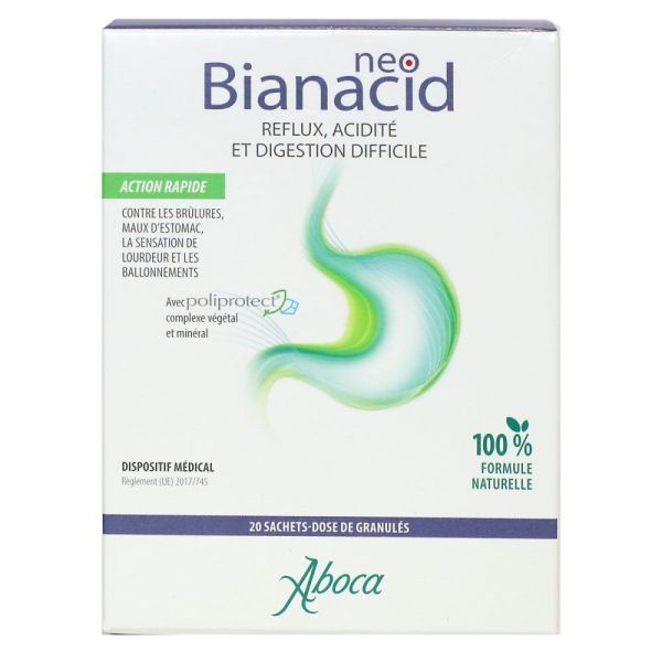 Neo Bianacid - Acidité, reflux et digestion difficile - 20 sachets