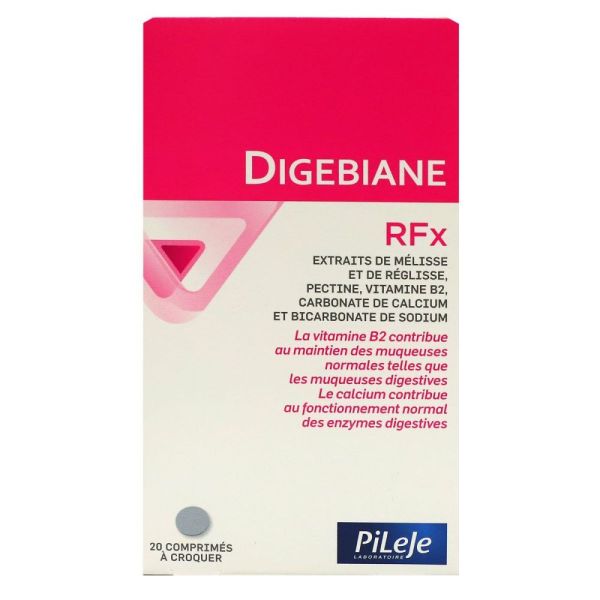 Pileje - Digebiane RFx - 20 comprimés à croquer